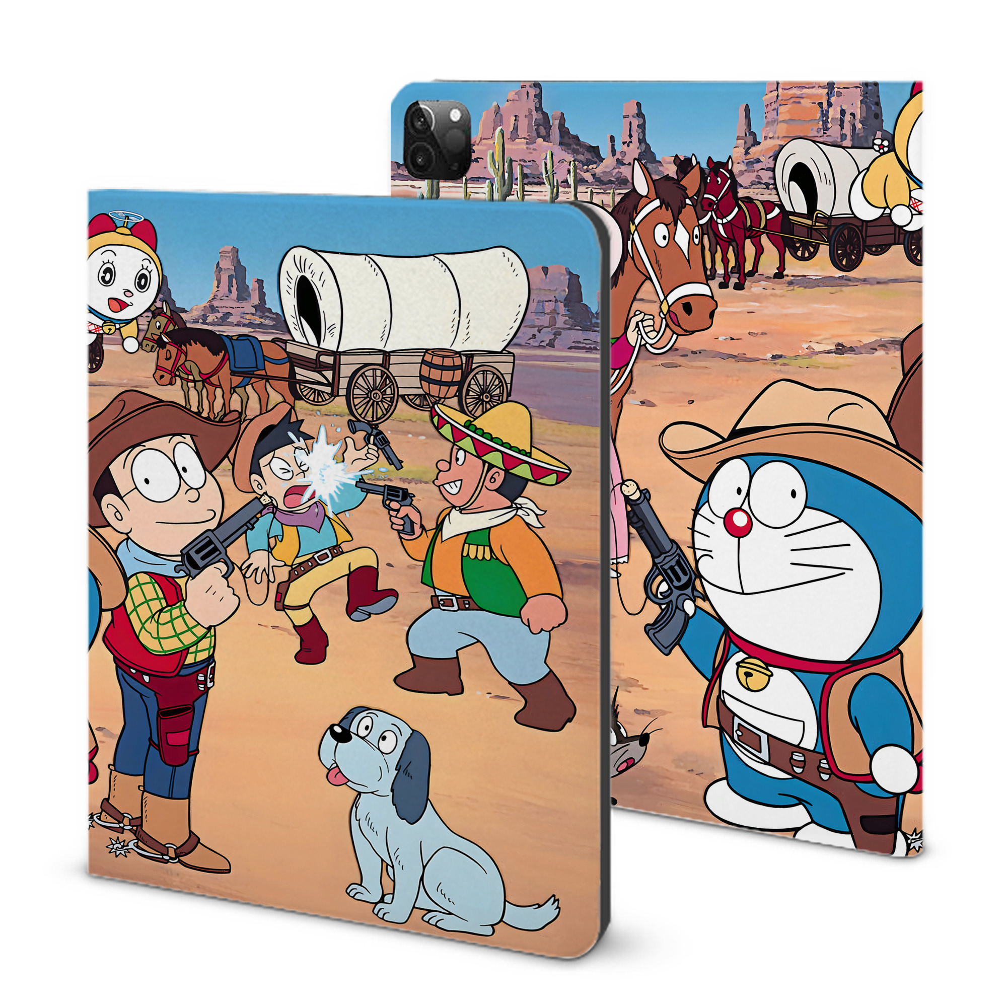 （画像用） ドラえもん Doraemon IPadケース ペンホルダー付き ブックスタイルデザイン